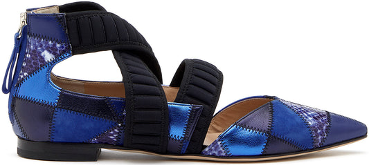 Ballet flat Cadorna Patchwork Bluette